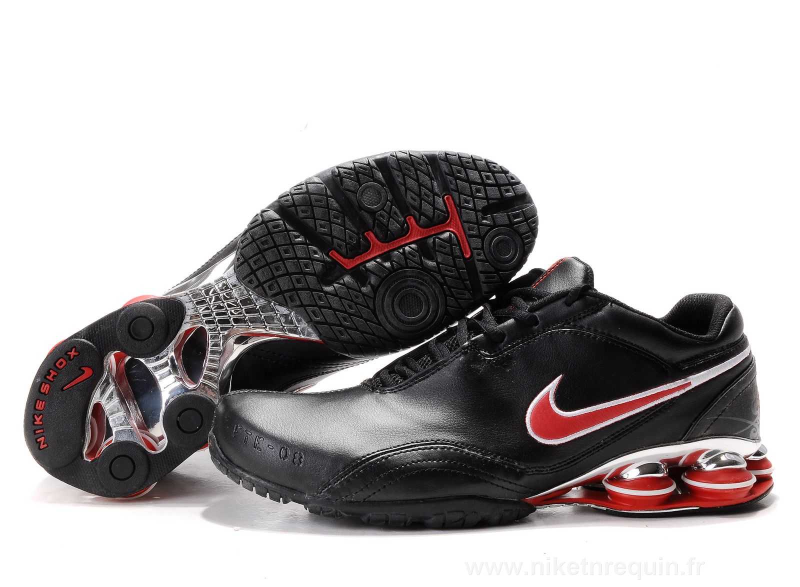 Rouge Et Noir Nike Shox R5 Plaquage